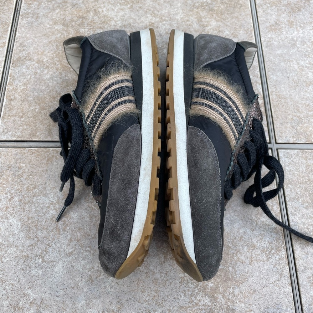 Brunello Cucinelli fabric and suede leather sneakers - Picture 12 of 16
